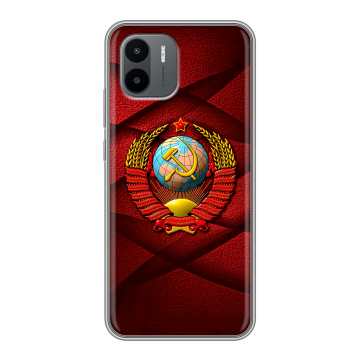 Силиконовый чехол на Xiaomi Redmi A1 с принтом Герб СССР Силиконовый чехол на Xiaomi Redmi A1 с принтом Герб СССР