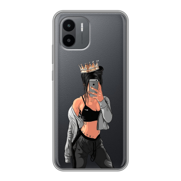 Силиконовый чехол на Xiaomi Redmi A1 с принтом Женские принты Силиконовый чехол на Xiaomi Redmi A1 с принтом Женские принты