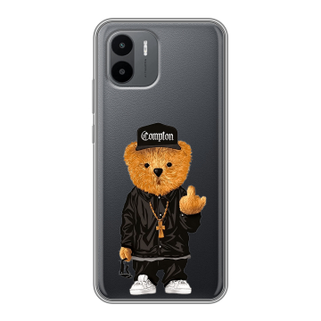 Силиконовый чехол на Xiaomi Redmi A1 с принтом Плюшевый медведь Силиконовый чехол на Xiaomi Redmi A1 с принтом Плюшевый медведь