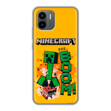 Силиконовый чехол на Xiaomi Redmi A1 с принтом Майнкрафт Minecraft Силиконовый чехол на Xiaomi Redmi A1 с принтом Майнкрафт Minecraft