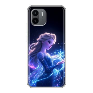 Силиконовый чехол на Xiaomi Redmi A1 с принтом Холодное сердце Frozen Силиконовый чехол на Xiaomi Redmi A1 с принтом Холодное сердце Frozen