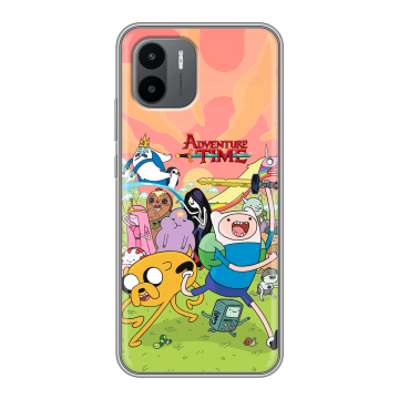 Силиконовый чехол на Xiaomi Redmi A1 с принтом Adventure time Время приключений Силиконовый чехол на Xiaomi Redmi A1 с принтом Adventure time Время приключений