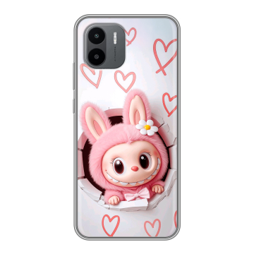 Силиконовый чехол на Xiaomi Redmi A1 с принтом Labubu Лабубу Силиконовый чехол на Xiaomi Redmi A1 с принтом Labubu Лабубу
