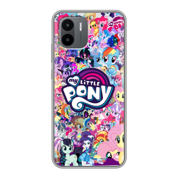 Силиконовый чехол на Xiaomi Redmi A1 с принтом My little pony Дружба чудо Силиконовый чехол на Xiaomi Redmi A1 с принтом My little pony Дружба чудо