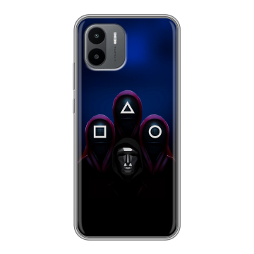 Силиконовый чехол на Xiaomi Redmi A1 с принтом Игра Кальмара Силиконовый чехол на Xiaomi Redmi A1 с принтом Игра Кальмара