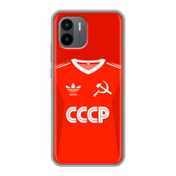 Силиконовый чехол на Xiaomi Redmi A1 с принтом Флаг Герб СССР Силиконовый чехол на Xiaomi Redmi A1 с принтом Флаг Герб СССР