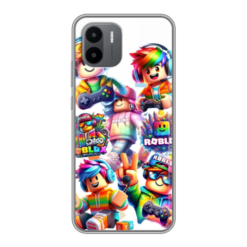 Силиконовый чехол на Xiaomi Redmi A1 с принтом Roblox Роблокс Силиконовый чехол на Xiaomi Redmi A1 с принтом Roblox Роблокс