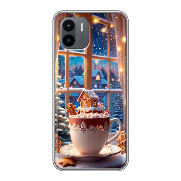 Силиконовый чехол на Xiaomi Redmi A1 с принтом Новый год Силиконовый чехол на Xiaomi Redmi A1 с принтом Новый год