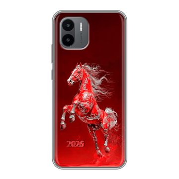 Силиконовый чехол на Xiaomi Redmi A1 с принтом Новый год Силиконовый чехол на Xiaomi Redmi A1 с принтом Новый год