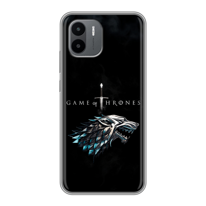 Силиконовый противоударный чехол на Xiaomi Redmi A1 с принтом Игра Престолов Game Thrones Силиконовый противоударный чехол на Xiaomi Redmi A1 с принтом Игра Престолов Game Thrones
