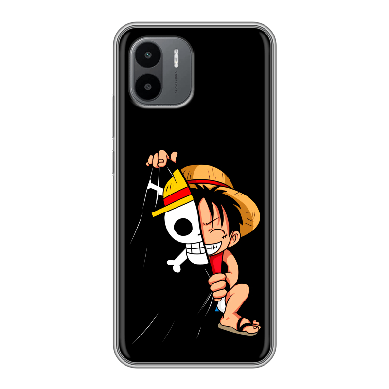 Силиконовый противоударный чехол на Xiaomi Redmi A1 с принтом One Piece Ван Пис Силиконовый противоударный чехол на Xiaomi Redmi A1 с принтом One Piece Ван Пис