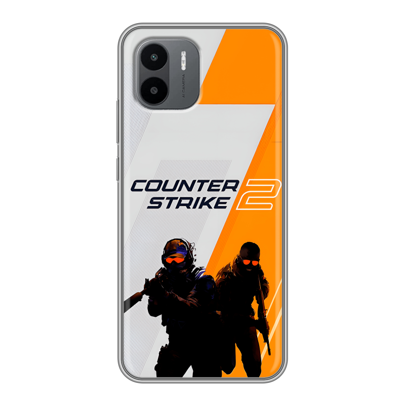 Силиконовый чехол на Xiaomi Redmi A1 с принтом Counter Strike Силиконовый чехол на Xiaomi Redmi A1 с принтом Counter Strike