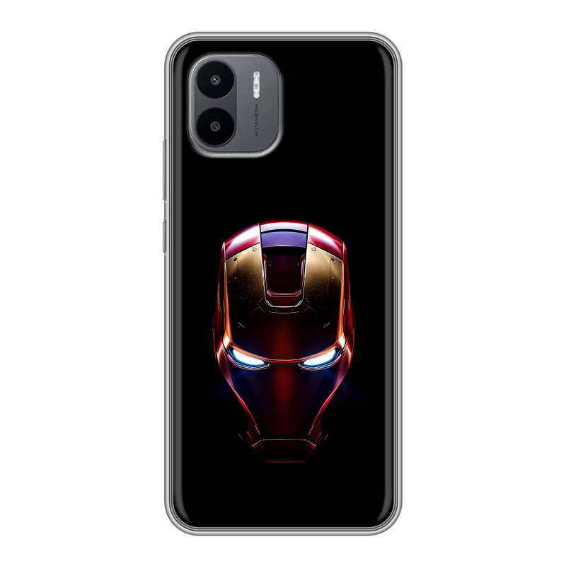 Силиконовый чехол на Xiaomi Redmi A1 с принтом IronMan Железный человек Силиконовый чехол на Xiaomi Redmi A1 с принтом IronMan Железный человек