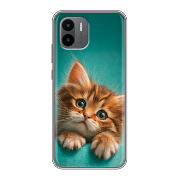 Силиконовый чехол на Xiaomi Redmi A2 с принтом котенок Силиконовый чехол на Xiaomi Redmi A2 с принтом котенок