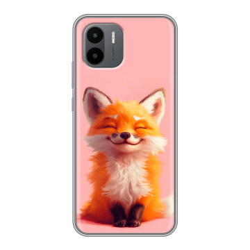 Силиконовый чехол на Xiaomi Redmi A2 с принтом милая лиса Силиконовый чехол на Xiaomi Redmi A2 с принтом милая лиса