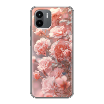 Силиконовый чехол на Xiaomi Redmi A2 с принтом Розовые розы Силиконовый чехол на Xiaomi Redmi A2 с принтом Розовые розы