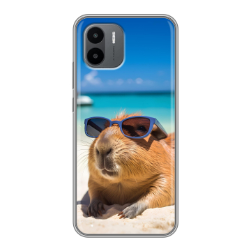 Силиконовый чехол на Xiaomi Redmi A2 с принтом Капибара Силиконовый чехол на Xiaomi Redmi A2 с принтом Капибара