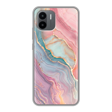 Силиконовый чехол на Xiaomi Redmi A2 с принтом розовый мрамор Силиконовый чехол на Xiaomi Redmi A2 с принтом розовый мрамор