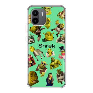 Силиконовый чехол на Xiaomi Redmi A2 с принтом Шрек Shrek Силиконовый чехол на Xiaomi Redmi A2 с принтом Шрек Shrek