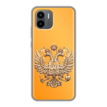 Силиконовый чехол на Xiaomi Redmi A2 с принтом Герб Флаг России