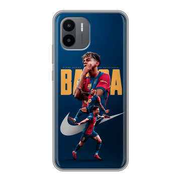 Силиконовый чехол на Xiaomi Redmi A2 с принтом Барселона Barca Yamal Силиконовый чехол на Xiaomi Redmi A2 с принтом Барселона Barca Yamal