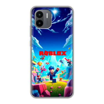 Силиконовый чехол на Xiaomi Redmi A2 с принтом Roblox Роблокс
