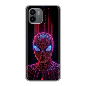Силиконовый чехол на Xiaomi Redmi A2 с принтом Spiderman Человек паук Силиконовый чехол на Xiaomi Redmi A2 с принтом Spiderman Человек паук