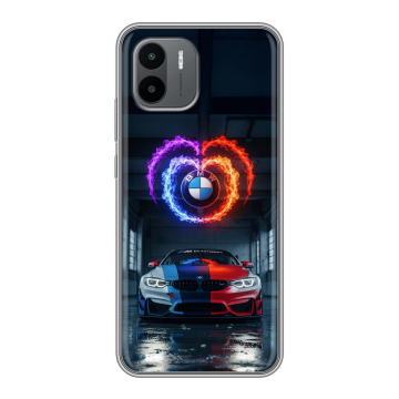 Силиконовый чехол на Xiaomi Redmi A2 с принтом BMW БМВ Силиконовый чехол на Xiaomi Redmi A2 с принтом BMW БМВ