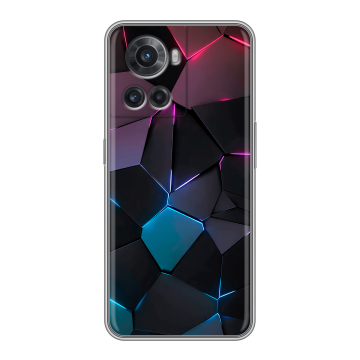 Силиконовый чехол на OnePlus Ace с принтом Геометрия неона Силиконовый чехол на OnePlus Ace с принтом Геометрия неона
