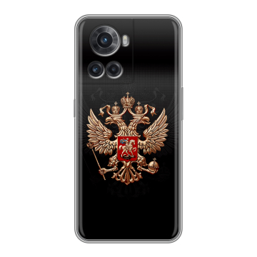 Силиконовый чехол на OnePlus Ace с принтом Герб России Силиконовый чехол на OnePlus Ace с принтом Герб России