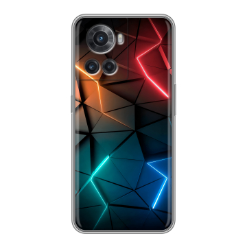 Силиконовый чехол на OnePlus Ace с принтом Абстракция неон Силиконовый чехол на OnePlus Ace с принтом Абстракция неон
