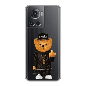 Силиконовый чехол на OnePlus Ace с принтом Мишка Силиконовый чехол на OnePlus Ace с принтом Мишка