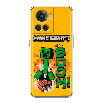 Силиконовый чехол на OnePlus Ace с принтом Майнкрафт Minecraft Силиконовый чехол на OnePlus Ace с принтом Майнкрафт Minecraft