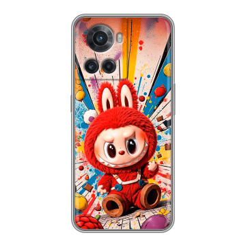 Силиконовый чехол на OnePlus Ace с принтом Labubu Лабубу Силиконовый чехол на OnePlus Ace с принтом Labubu Лабубу