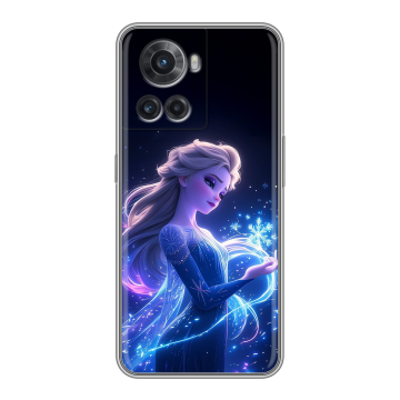Силиконовый чехол на OnePlus Ace с принтом Холодное сердце Frozen Силиконовый чехол на OnePlus Ace с принтом Холодное сердце Frozen