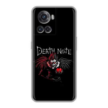 Силиконовый чехол на OnePlus Ace с принтом Death note Тетрадь смерти Силиконовый чехол на OnePlus Ace с принтом Death note Тетрадь смерти