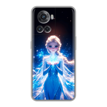 Силиконовый чехол на OnePlus Ace с принтом Холодное сердце Frozen Силиконовый чехол на OnePlus Ace с принтом Холодное сердце Frozen