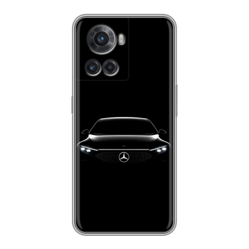 Силиконовый чехол на OnePlus Ace с принтом Mercedes Мерседес Силиконовый чехол на OnePlus Ace с принтом Mercedes Мерседес