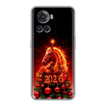 Силиконовый чехол на OnePlus Ace с принтом Новый год Силиконовый чехол на OnePlus Ace с принтом Новый год