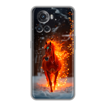 Силиконовый чехол на OnePlus Ace с принтом Новый год Силиконовый чехол на OnePlus Ace с принтом Новый год