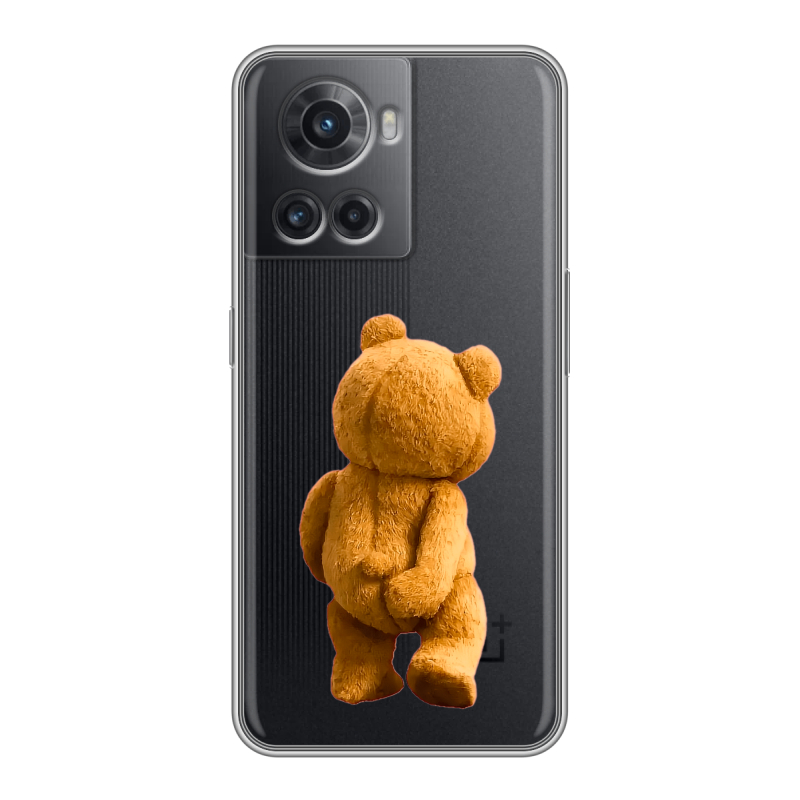 Силиконовый чехол на OnePlus Ace с принтом Медведь Силиконовый чехол на OnePlus Ace с принтом Медведь