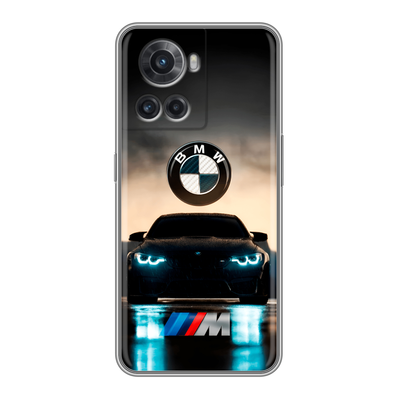 Силиконовый чехол на OnePlus Ace с принтом БМВ BMW Силиконовый чехол на OnePlus Ace с принтом БМВ BMW