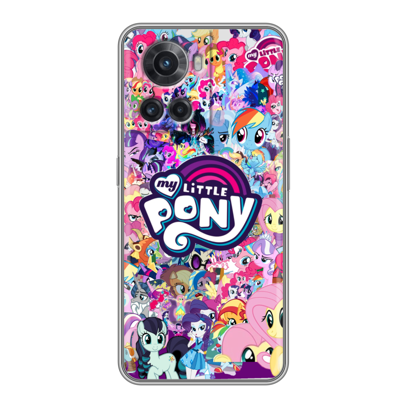 Силиконовый чехол на OnePlus Ace с принтом My little pony Дружба чудо Силиконовый чехол на OnePlus Ace с принтом My little pony Дружба чудо