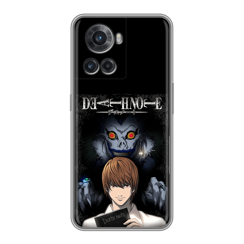 Силиконовый чехол на OnePlus Ace с принтом Death note Тетрадь смерти Силиконовый чехол на OnePlus Ace с принтом Death note Тетрадь смерти