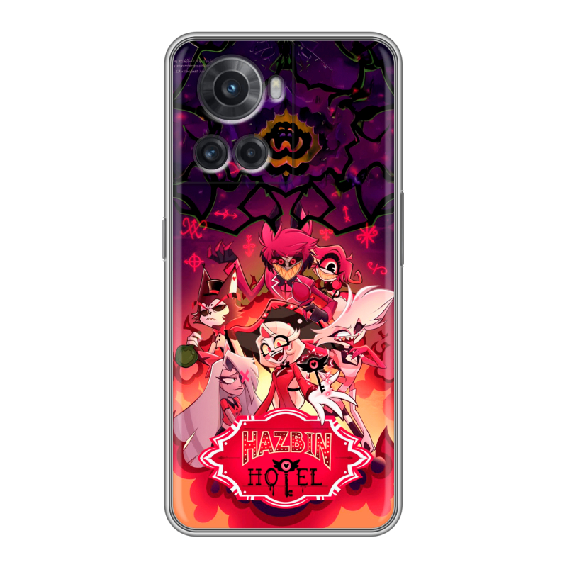 Силиконовый чехол на OnePlus Ace с принтом Hazbin Hotel Отель Хазбин Силиконовый чехол на OnePlus Ace с принтом Hazbin Hotel Отель Хазбин