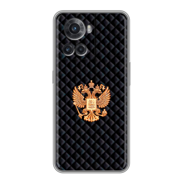 Силиконовый чехол на OnePlus 10R с принтом Герб России принт Силиконовый чехол на OnePlus 10R с принтом Герб России принт