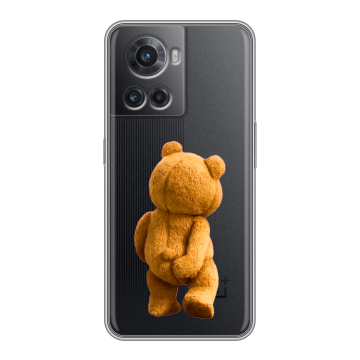 Силиконовый чехол на OnePlus 10R с принтом Медведь Силиконовый чехол на OnePlus 10R с принтом Медведь