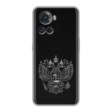 Силиконовый чехол на OnePlus 10R с принтом Герб России