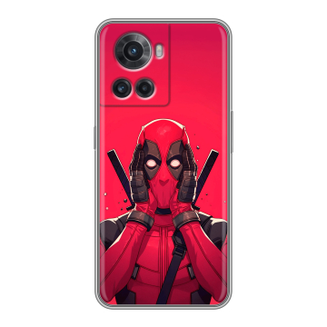 Силиконовый чехол на OnePlus 10R с принтом Дедпул Deadpool