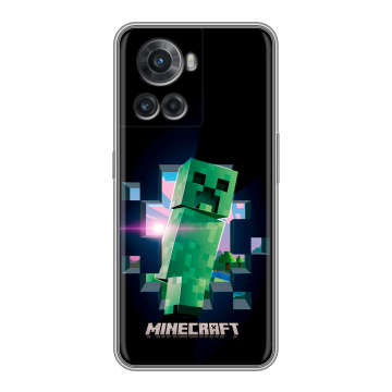Силиконовый чехол на OnePlus 10R с принтом Майнкрафт Minecraft Силиконовый чехол на OnePlus 10R с принтом Майнкрафт Minecraft